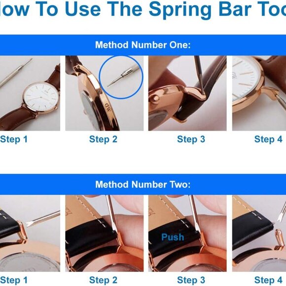 Watchmaker Jewelry Repair Tool Kit Incl. Band Pin Link Remover. Back Case Opener - Picture 7 of 7